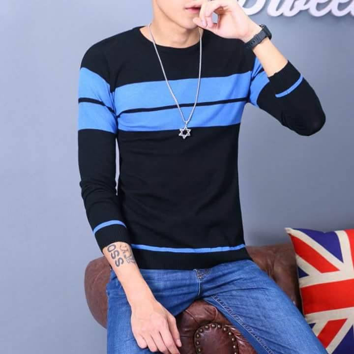 VNeck Knitted Long Sleeve Top