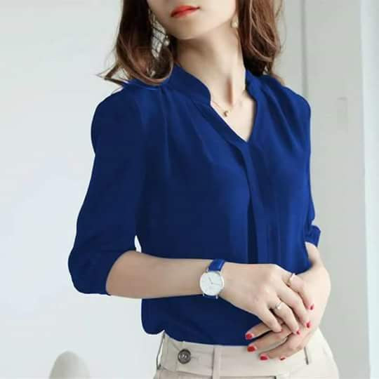 Classy Vneck Blouse 21307