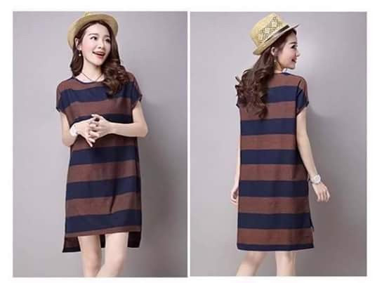 Linen Striped Dress