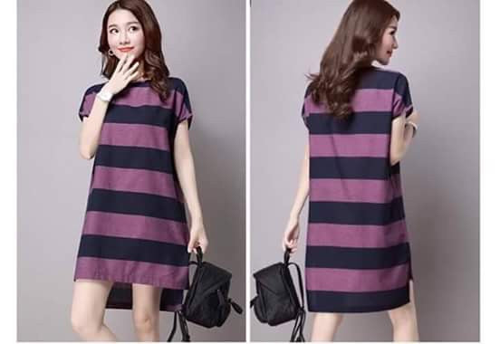 Linen Striped Dress