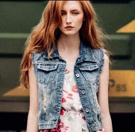 Acid Wash Denim Coat